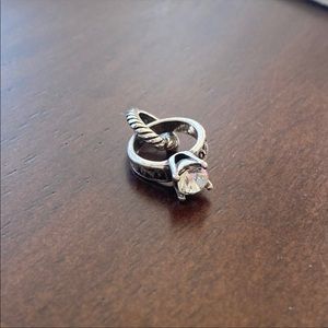 Brighton Diamond Ring Charm Only
